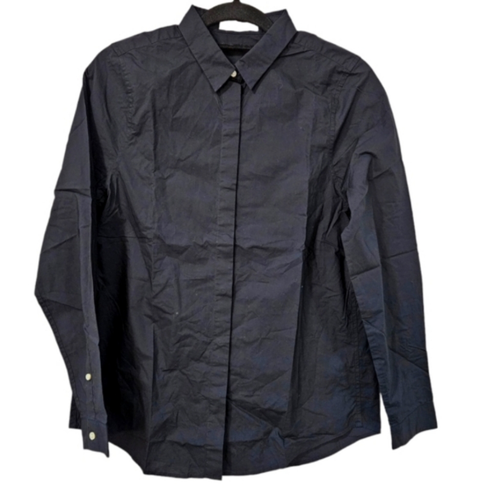 NWOT Everlane Concealed Placket Button Up Slim Fit Shirt Size M